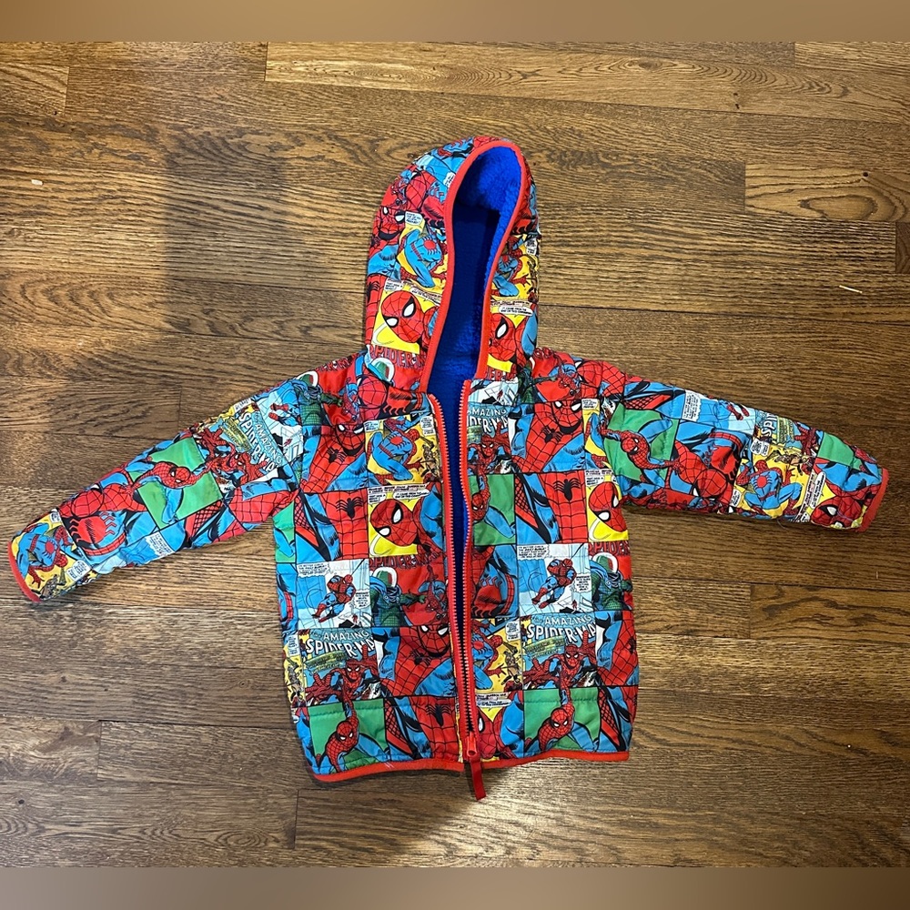 Spider-Man Puffer Coat 3T